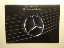 Mercedes Prospekt, SL 129er, Mappe mit 9 Bildtafeln, Automobilia