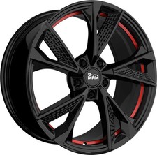 2x MAM RS6 black painted red