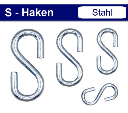 Haken metallhaken länge - s-haken,