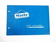 Miele Gütersloh Waschmaschine Staubsauger Motorrad Zeitungsanzeige Werbung 1954