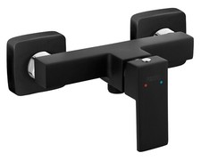 Duscharmatur Schwarz Eckig