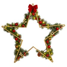 FIXKRAFT DIY Stern - 5er Set Arbeitsböcke klappbar aus Holz Weihnachtsstern