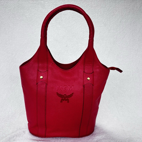 Mcm henkeltasche rot vintage - henkeltasche,