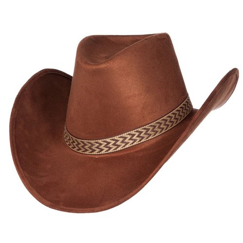 Cowboyhut rotbraun - ,