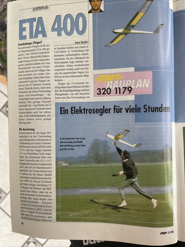 Bauplan für segelflugzeug - bauplan, e-segelflugzeug