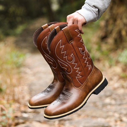 Mid calf stickerei western - mid-calf,
