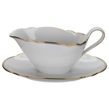 Sauciere mit Teller einteilig