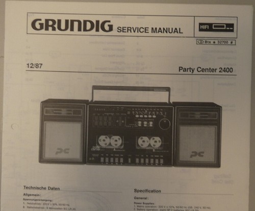 Grundig party center 2400 - grundig,
