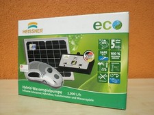 Heissner SP-1000 Hybrid-Solar-Teichpumpen Set SP1000 mit Wasserspiel