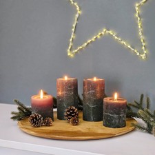 Holzteller Dekoteller rund