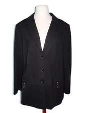 SEMPRE PIU by Chalou Damen Stretch Blazer Schwarz Gr. 50 NEU!