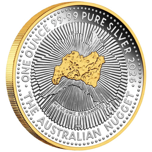 Silbermünze australian nugget - silbermünze,