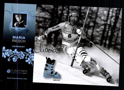 Maria riesch autogrammkarte - maria,