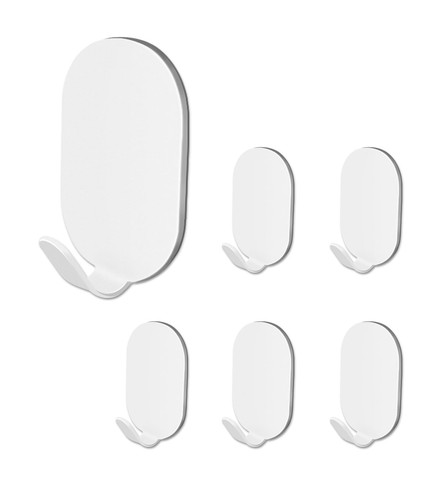 Pack hooks self adhesive - 6,
