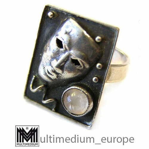 Ring maske silber - silber, signiert