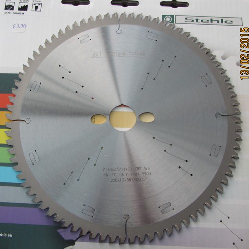 Widia kreissägeblatt 260 x - hm/widia,