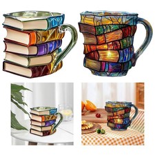 Bemalte buch tasse kaffeetasse - tasse,
