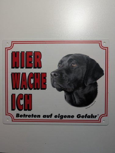Schild warntafel labrador - schild, ,