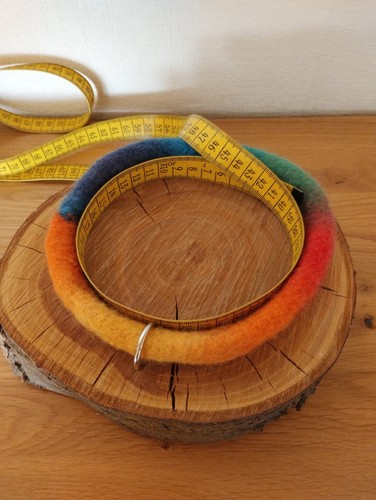 Hundehalsband strickfilz - hundehalsband,