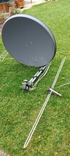SAT Anlage 80cm Alu Satellitenschüssel, Quad LNB, EINSCHLEUSMATRIX ,8fach Vert.