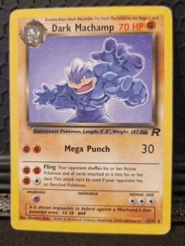 Pokemon karte dark machamp - dark,