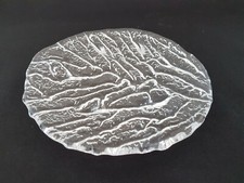  Glas Teller kleine Platte Design Skandinavien glass Plate 17 cm