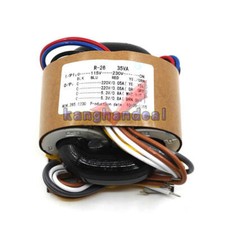 1PC New 35W R-CORE TRANSFORMER For Preamp 115V 230V OUTPUT: 220V+220V 6.3V+6.3V