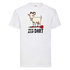 Bock auf Dart | Dartspieler | Dartpfeil | Ziegenbock T-Shirt Weiß