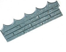 5x UPP Gartenmauerstein 2,90 m - Einsetzbar als Beeteinfassung  Gartenpalisade