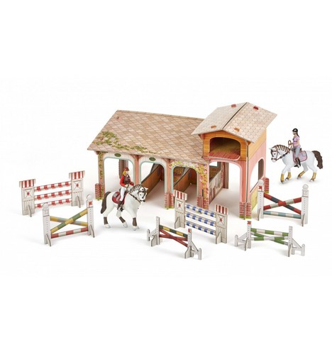 Papo 80310 ponyclub stallpaket - ponyclub,