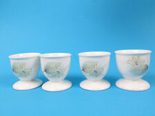 4x Hutschenreuther (HR) Selb Favorit Dekor 8428 Eierbecher Porzellan, 4,9 cm Ø