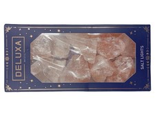 DELUXA Mystic Salt Lights Lavalampe Orange Naturbezogen Deko Alltag