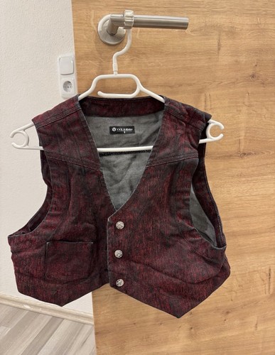 Damen jeansweste rot - damen,