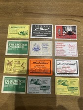 Biete hier 12 Streichholz Etiketten aus Viersen / Dülken am Niederrhein