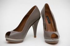 Zara sexy Pumps grau Plateau