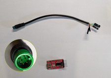 USB + 5 pin Conn. (Male) +