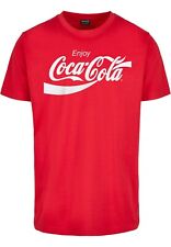 MERCHCODE Herren T-Shirt Rundhals bedruckt Coca Cola Logo Cityred