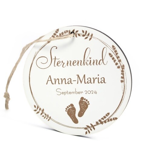 Schild rund sternenkind - schild,