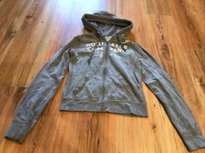 Hollister Sweatjacke, Sweatweste, Weste, Hoodie Gr. S (36, 38) grau Kapuze TOP !
