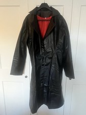 Mantel, Schwarz, XXL, Lederimitat, Neu, Ungetragen