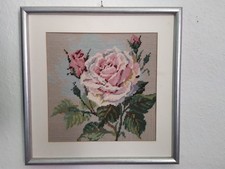 Stickbild Rose Kreuzstich
