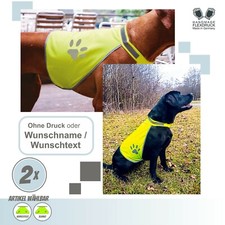 🐕‍🦺Hunde Warnweste *Individuell mit Namen Möglich * reflektierend Größen S,M,L