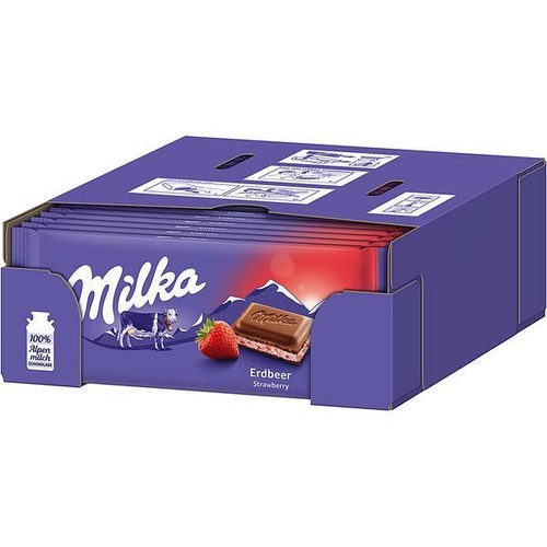 Milka erdbeer schokolade - milka,