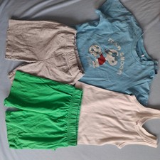  4 tlg. Set Shorts Shirt Gr. 74 80 Junge Sommer Kleidung Baby Sanetta S.oliver