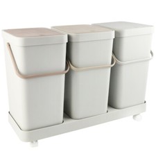 Abfalleimer 60L 3 Fächer (3 x