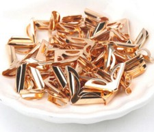 4)  10 Buchecken 16 x 16 mm gold/rosè Metallecken Schutzecken Eckenschoner Kante