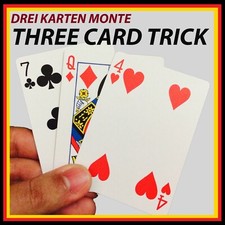 Zaubertrick Drei Karten Monte