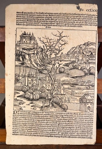 Großer inkunabel druck auszug - druck,