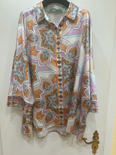 Seidenbluse oversize 42 - gr.,