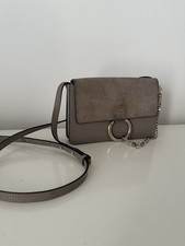 Chloe Tasche Faye Grau Leder